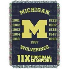 NCAA Michigan Commemorative Series Throw Blankets Blue