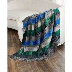 Designers Guild Boligtekstiler Designers Guild Tasara Plaid 130x190 cm Plaider und Tæpper Uld Cobalt Tæppe Blå