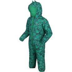 Camouflage Jackets Children's Clothing Regatta Kids Water-repellent Penrose Puddle Suit Jelly Bean Camo, 48-60