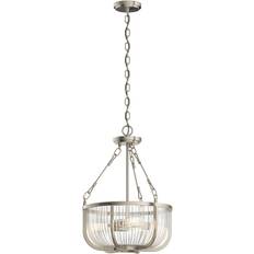 Elstead Lighting Quintiesse Kichler Roux Cylindrical Pendant Lamp