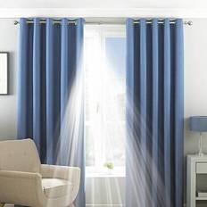 Riva Home Paoletti Två Gardinpaneler Polyester Denim 229 x 229 cm