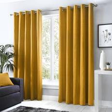 Gardiner & Tillbehör Fusion Heminredning Sorbonne Par Öljettgardiner Curtains 46 Width x 72 Drop