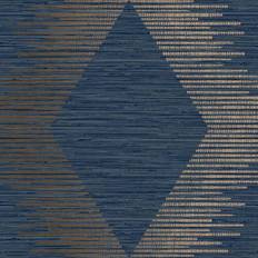 Graham & Brown Superfresco Easy Navy Copper Serenity Large Scale Geometric Wallpaper