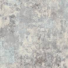 Grandeco Distressed Rustic Industrial Concrete Effect Textured Wallpaper, Grey Grey