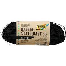 Folia folia Raffia-Naturbast, 50 g, schwarz