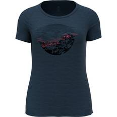 Turquesa Camisetas Térmicas Odlo Camiseta de mujer Ascent Pw 130 Sunrise - Bleu