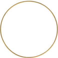 Fils et Fournitures de Couture Rayher 20cm Matt Gold Metal Ring for Crafts Wreath & Flower Hoop