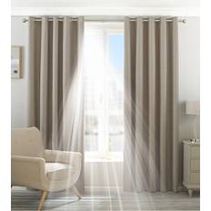 Gardiner & Tillbehör Riva Home Eclipse Mörkläggningsöljettgardiner 90 x 54