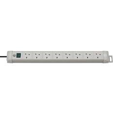 Brennenstuhl Premium-Line, 8-way extension lead, Light Grey