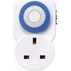 White Timers Masterplug TMS24 24-Hour Mechanical Segment Timer