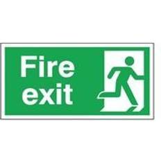 Safety Sign Fire Exit Running Man