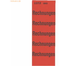 Rot Dokumentenhalter & Flipcharts Leitz 15020000 Inhaltsschild Rechnungen, selbstklebend 100