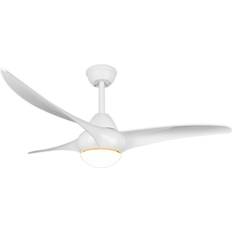 Bianco Ventilatori a soffitto Reality Leuchten Ventilatore LED Alesund R67142131