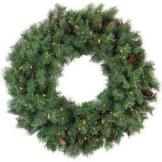 Pre-Lit Royal Oregon Pine Artificial Wreath 36-Inch