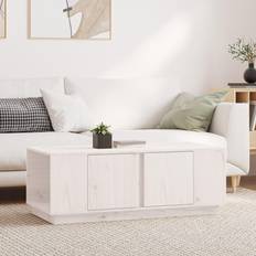 vidaXL 110x50x40 massivt Sofabord