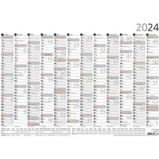 Plakatkalender 12 Monate 2024