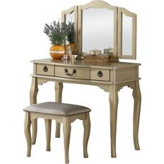 Beige Dressing Tables Simple Relax Vanity