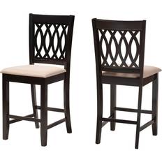 Beige Bar Stools Baxton Studio Florencia Modern Bar Stool