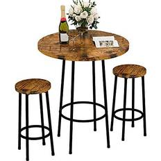 MDF - Round Dining Sets Recaceik 3 Pub Bistro Dining Set 23.6" 3