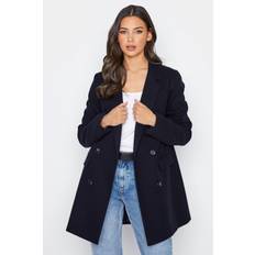 Polyester Blazers LTS Tall Double Breasted Jacket