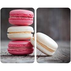 Accessoires pour Appareils Électroménagers Blancs Wenko Set 2 couvre-plaques protection motif Macarons by Maximex