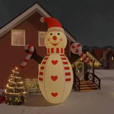 Christmas Inflatable Decorations vidaXL Christmas Inflatable Snowman with LEDs 630 cm