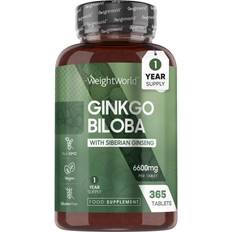 WeightWorld Ginkgo Biloba & Ginseng, 365