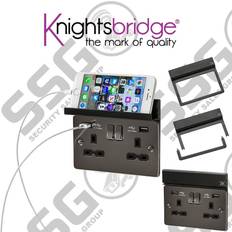 Téléphones Fixes Knightsbridge 2G Fold Away Phone Holder Black