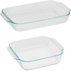 Bakeware Pyrex 2 glass dish set 3qt Baking Tin