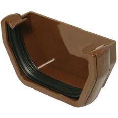 Gutter FloPlast Brown Square Gutter Stop End, L41mm W114mm