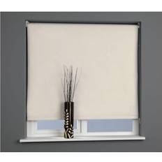 Universal Plain Black Out Roller Blind Almond