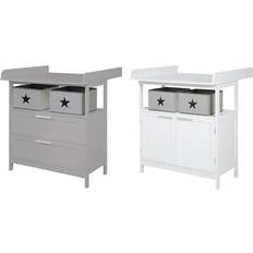 Hamburg Changing Table Dresser 254cm x 220.98cm x 190.5cm