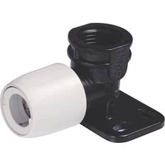 Black Toilet Accessories Hep2O HX6/15WS Wall Plate Elbow