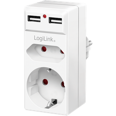 LogiLink Rejseadaptere LogiLink Socket adapter, 1x CEE7/16 1x CEE. [Levering: 2-3 dage]