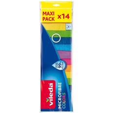 Vileda Reinigungsgeräte & -mittel Vileda COLORS MAXI PACK Mikrofasertücher, 14 St.