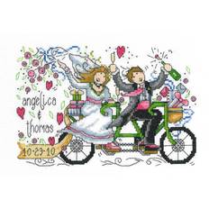 AVG Imaginating counted cross stitch kit 8.75"x5.75"-wedding ride wedding record 14
