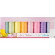 silk finish cotton 50 spring colours threads 8 pack