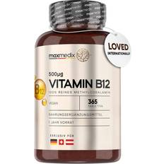 Maxmedix Vitaminas y Minerales Maxmedix Vitamina B12 500 mcg 365 Comprimidos