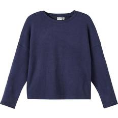 L Striktrøjer Børnetøj Name It Pullover Victi - Navy