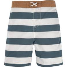 Blanc Maillots de bain Lässig Short de bain anti-UV Stripes Milky/Blue