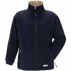 Planam Streem Fleece Jakke - Marine/Camel