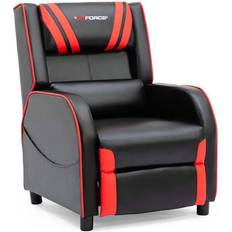 Ranger S Pushback Recliner Chair Black and Red