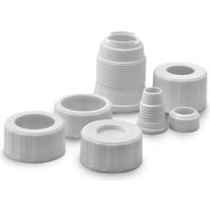 Nozzle Sets Ateco Universal Pastry Coupler and Cap 7 Piece Nozzle Set