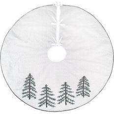 White Christmas Tree Skirts National Tree Company HGTV Collection-52" Christmas Skirt Christmas Tree Skirt