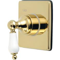 Double Handles Tub & Shower Faucets Kingston Brass KS304.PL Single Handle 3 Function Diverter Diverter Trims Brass