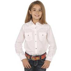 Boys Blouses & Tunics Children's Clothing Wrangler Girl's Long Sleeve Western Snap Shirt