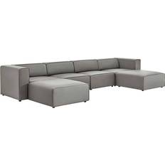 modway Mingle Vegan Sofa 37" 6pcs 4 Seater