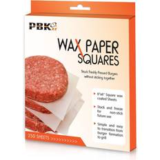 Papeles de Seda y Crespón Hamburger Patty Paper Sheets 250 pcs 6 x 6 in Non-Stick