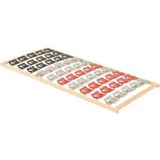 vidaXL Bed Frame with 12 Slats & Supports