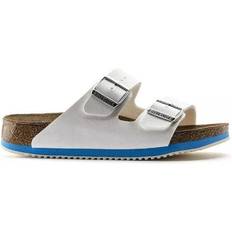 Arizona birko flor blue Birkenstock Arizona SL Birko-Flor - White/Blue